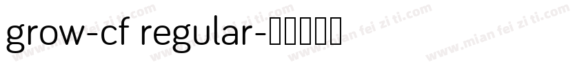 grow-cf regular字体转换